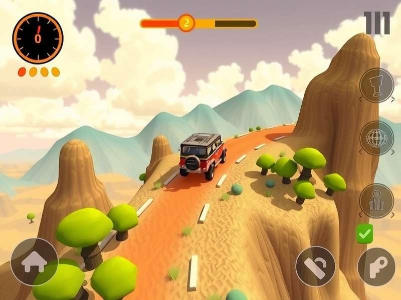 Hill Dash Master gameplay showing a vehicle navigating Indian terrain